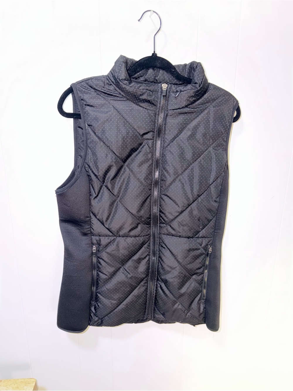 Fabletics Black Quilted Sleeveless Puffer Vest